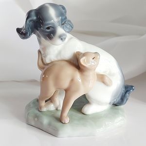 Lladro Dog & Cat NAO
